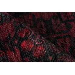 Tapis BOBOCHIC - Tapis Poil Court Rectangulaire RUBIS Motif Graphique 80x150 Rouge - Rouge -BOBOCHIC Soldes 2022 49450019 3