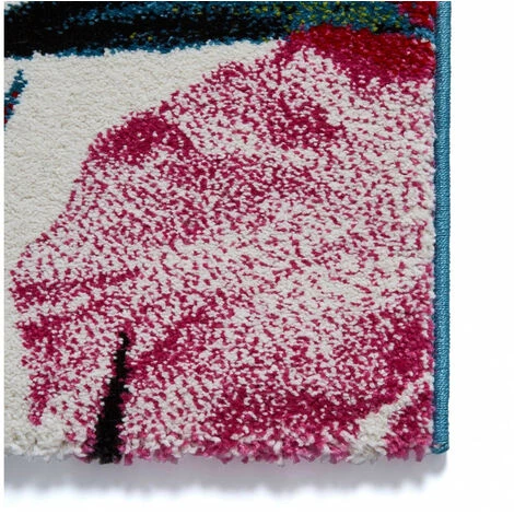 Tapis BOBOCHIC - Tapis Poils Courts CUBA Motif Floral 80x150 Multicolore 6 Tapis BOBOCHIC - Tapis Poils Courts CUBA Motif Floral 80x150 Multicolore – Image 4