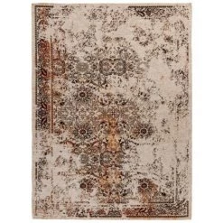 Tapis BOBOCHIC - Tapis Poil Court Rectangulaire COOKA Motif Oriental 120x180 Ivoire - Ivoire