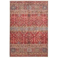 Tapis BOBOCHIC - Tapis Poil Court Rectangulaire ORATA Motif Vintage Multicolor 75x150 Multicolore - Multicolore