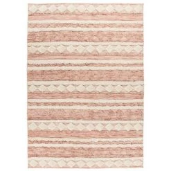Tapis D'extérieur BOBOCHIC - Tapis Poil Mi-long Rectangulaire BERTA Motif Rayures 120x180 Multicolore - Multicolore