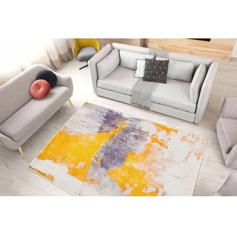 Tapis BOBOCHIC - Tapis Poil Court Rectangulaire MICRONA Motif Graphique Multicolor 80x150 Multicolore - Multicolore 4 Tapis BOBOCHIC - Tapis Poil Court Rectangulaire MICRONA Motif Graphique Multicolor 80x150 Multicolore - Multicolore – Image 2