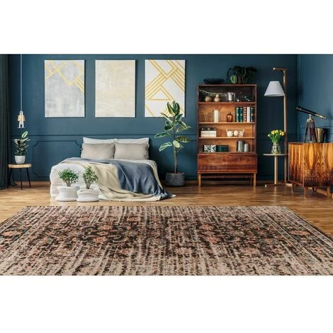 Tapis BOBOCHIC - Tapis Poil Court Rectangulaire SAMIA Motif Oriental Multicolor 80x150 Multicolore - Multicolore 4 Tapis BOBOCHIC - Tapis Poil Court Rectangulaire SAMIA Motif Oriental Multicolor 80x150 Multicolore - Multicolore – Image 2