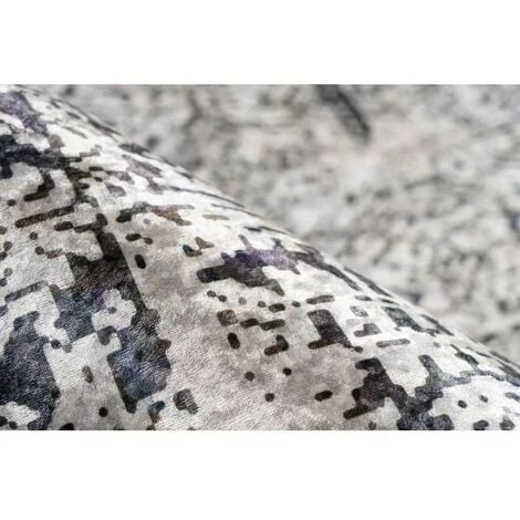 Tapis BOBOCHIC - Tapis Poil Court Rectangulaire TIZI Motif Berbère 80x150 Gris - Gris 5 Tapis BOBOCHIC - Tapis Poil Court Rectangulaire TIZI Motif Berbère 80x150 Gris - Gris – Image 3