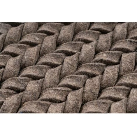 Tapis BOBOCHIC - Tapis Poil Mi-long Rectangulaire ALMACENA Uni 80x150 Taupe - Taupe 5 Tapis BOBOCHIC - Tapis Poil Mi-long Rectangulaire ALMACENA Uni 80x150 Taupe - Taupe – Image 3