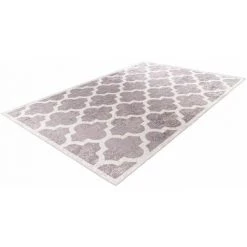 Tapis BOBOCHIC - Tapis Poil Court Rectangulaire KARAT Motif Graphique 80x150 Taupe - Taupe -BOBOCHIC Soldes 2022 49450176 4