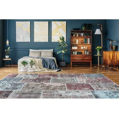 Tapis BOBOCHIC - Tapis Poil Court Rectangulaire STINSON Motif Graphique Multicolor 80x150 Multicolore - Multicolore 4 Tapis BOBOCHIC - Tapis Poil Court Rectangulaire STINSON Motif Graphique Multicolor 80x150 Multicolore - Multicolore – Image 2