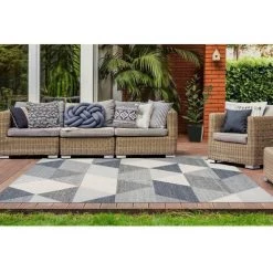 Tapis BOBOCHIC - Tapis Poil Court Rectangulaire ARMILA Motif Graphique 80x150 Gris - Gris -BOBOCHIC Soldes 2022 49450248 2