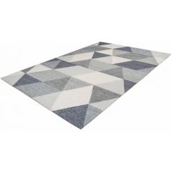 Tapis BOBOCHIC - Tapis Poil Court Rectangulaire ARMILA Motif Graphique 80x150 Gris - Gris -BOBOCHIC Soldes 2022 49450248 4