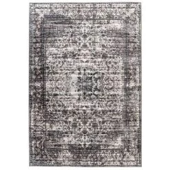 Tapis BOBOCHIC - Tapis Poil Court Rectangulaire MILANA Motif Berbère 80x150 Gris - Gris