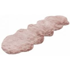 Tapis BOBOCHIC - Tapis Poil Shaggy SORINA Uni 60x180 Rose Poudré - Rose Poudré -BOBOCHIC Soldes 2022 49450281 4