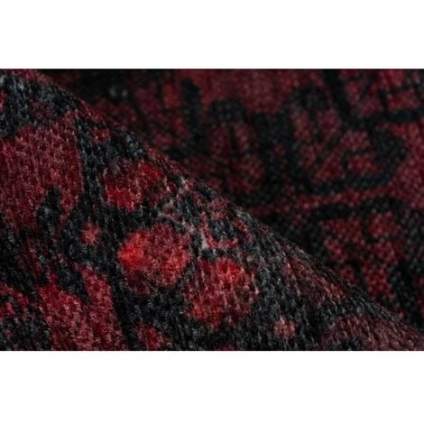 Tapis BOBOCHIC - Tapis Poil Court Rectangulaire RUBIS Motif Graphique 200x290 Rouge - Rouge 5 Tapis BOBOCHIC - Tapis Poil Court Rectangulaire RUBIS Motif Graphique 200x290 Rouge - Rouge – Image 3