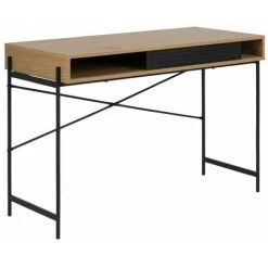 Bureau BOBOCHIC - Bureau Avec Niche PALMACO Imitation Chêne Et Noir - Chêne Et Noir 11 Bureau BOBOCHIC - Bureau Avec Niche PALMACO Imitation Chêne Et Noir - Chêne Et Noir -BOBOCHIC Soldes 2022 49450333 5