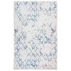 Tapis BOBOCHIC - Tapis Poil Court Rectangulaire HANAE Motif Vintage 120x180 Blanc/Bleu - Blanc/Bleu -BOBOCHIC Soldes 2022 49450389 1