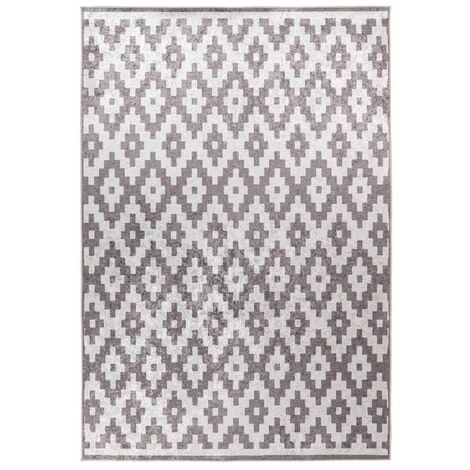 Tapis BOBOCHIC - Tapis Poil Court Rectangulaire CELINA Motif Losanges 80x150 Taupe - Taupe 3 Tapis BOBOCHIC - Tapis Poil Court Rectangulaire CELINA Motif Losanges 80x150 Taupe - Taupe
