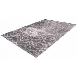 Tapis BOBOCHIC - Tapis Poil Court Rectangulaire SEBASTIAN Motif Ethnique 80x150 Taupe - Taupe -BOBOCHIC Soldes 2022 49450425 4