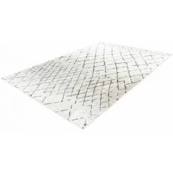 Tapis BOBOCHIC - Tapis Poil Court Rectangulaire ALFA Motif Ethnique 80x150 Ivoire - Ivoire -BOBOCHIC Soldes 2022 49450427 4