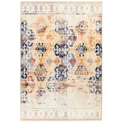 Tapis BOBOCHIC - Tapis Poil Court Rectangulaire EMERA Motif Oriental 80x150 Beige - Beige