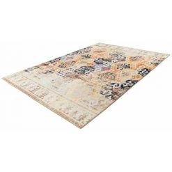 Tapis BOBOCHIC - Tapis Poil Court Rectangulaire EMERA Motif Oriental 80x150 Beige - Beige -BOBOCHIC Soldes 2022 49450428 4