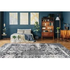 Tapis BOBOCHIC - Tapis Poil Court Rectangulaire PENA Motif Berbère 120x170 Gris - Gris -BOBOCHIC Soldes 2022 49450430 2