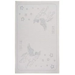 Tapis Enfant BOBOCHIC - Tapis Poil Court Rectangulaire ZETH Motif Graphique 80x150 Gris - Gris