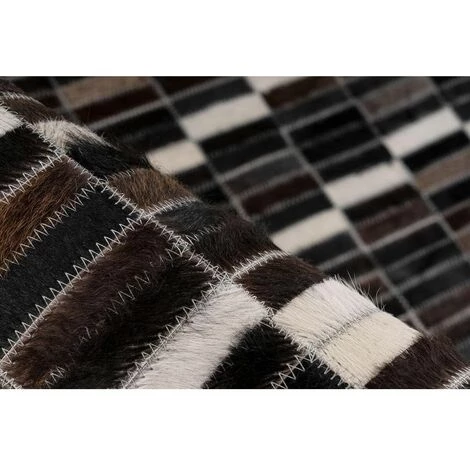 Tapis BOBOCHIC - Tapis Poil Court Rectangulaire KRISHA Motif Losanges 120x170 Noir + Blanc - Noir + Blanc 5 Tapis BOBOCHIC - Tapis Poil Court Rectangulaire KRISHA Motif Losanges 120x170 Noir + Blanc - Noir + Blanc – Image 3