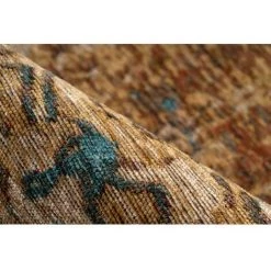 Tapis BOBOCHIC - Tapis Poil Court Rectangulaire GINA Motif Vintage 80x150 Jaune - Jaune -BOBOCHIC Soldes 2022 49450599 3