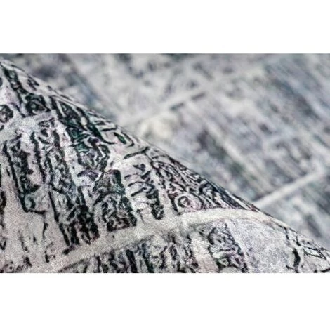 Tapis BOBOCHIC - Tapis Poil Court Rectangulaire FRIDA Motif Vintage 200x290 Gris - Gris 5 Tapis BOBOCHIC - Tapis Poil Court Rectangulaire FRIDA Motif Vintage 200x290 Gris - Gris – Image 3