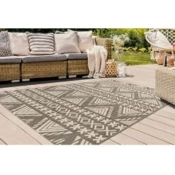 Tapis BOBOCHIC - Tapis Poil Court Rectangulaire ROXANNE Motif Ethnique 80x150 Beige - Beige 7 Tapis BOBOCHIC - Tapis Poil Court Rectangulaire ROXANNE Motif Ethnique 80x150 Beige - Beige -BOBOCHIC Soldes 2022 49450632 2