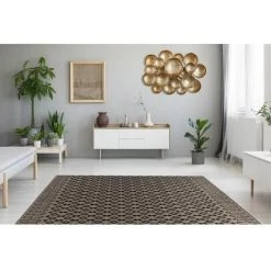 Tapis BOBOCHIC - Tapis Poil Court Rectangulaire LORIS Motif Graphique 80x150 Gris - Gris -BOBOCHIC Soldes 2022 49450636 2