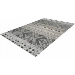 Tapis BOBOCHIC - Tapis Poil Court Rectangulaire NIMIA Motif Ethnique 120x170 Taupe - Taupe -BOBOCHIC Soldes 2022 49450647 4