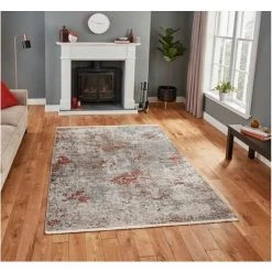 Tapis BOBOCHIC - Tapis Poils Courts BATARI Motif Vintage 160x220 Gris Taupe - Gris Taupe -BOBOCHIC Soldes 2022 50681742 2