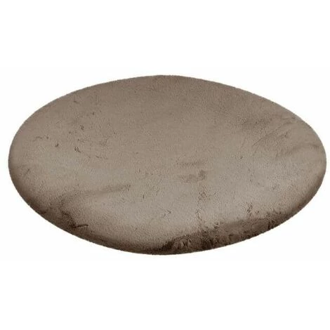 Tapis BOBOCHIC - Tapis Poil Shaggy Rond LINO Uni 120 Taupe - Taupe 6 Tapis BOBOCHIC - Tapis Poil Shaggy Rond LINO Uni 120 Taupe - Taupe – Image 4