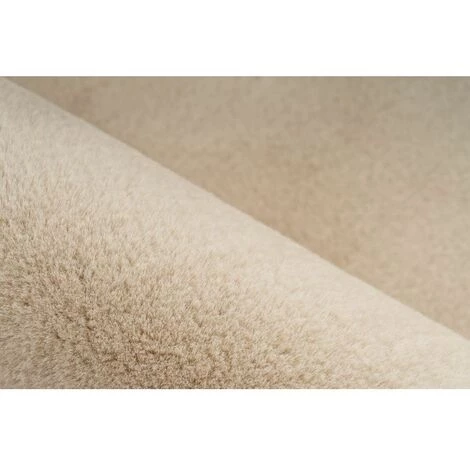 Tapis BOBOCHIC - Tapis Poil Shaggy Rectangulaire LINO Uni 80x150 Ivoire - Ivoire 5 Tapis BOBOCHIC - Tapis Poil Shaggy Rectangulaire LINO Uni 80x150 Ivoire - Ivoire – Image 3