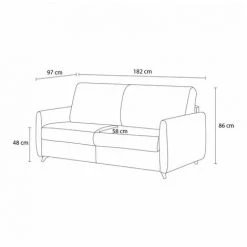 Canapé Droit Convertible BOBOCHIC - Canapé Droit Convertible MATY Ouverture Express Bleu Canard - Bleu Canard -BOBOCHIC Soldes 2022 53094463 5