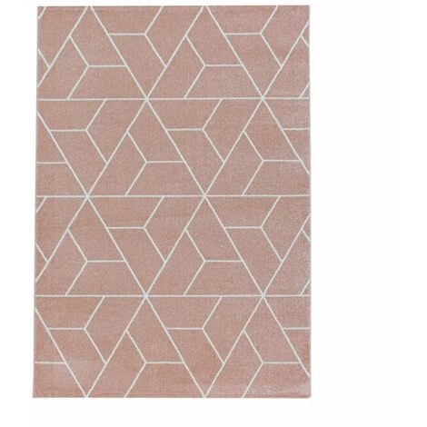 Tapis BOBOCHIC - Tapis Poils Courts OSCAR Motif Graphique 140x200 Rose - Rose 3 Tapis BOBOCHIC - Tapis Poils Courts OSCAR Motif Graphique 140x200 Rose - Rose