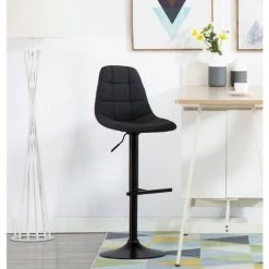 Tabouret De Bar BOBOCHIC - Lot De 2 Tabourets LYSI Métal Noir H.115cm Anthracite - Anthracite -BOBOCHIC Soldes 2022 53102179 3
