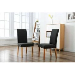 Chaise Et Fauteuil De Table BOBOCHIC - Lot De 2 Chaises DIKAI Hévéa Anthracite - Anthracite -BOBOCHIC Soldes 2022 53102182 3
