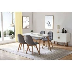 Chaise Et Fauteuil De Table BOBOCHIC - Lot De 2 Chaises De Table MARIUS Gris 9 Chaise Et Fauteuil De Table BOBOCHIC - Lot De 2 Chaises De Table MARIUS Gris -BOBOCHIC Soldes 2022 53102184 3