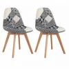 Chaise Et Fauteuil De Table BOBOCHIC - Lot De 2 Chaises MARIUS Tissu Patchwork Multicolore Multicolore 3 - Multicolore 3 -BOBOCHIC Soldes 2022 53278429 1