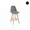 Tabouret De Bar BOBOCHIC - Lot De 4 Tabourets De Bar H 105cm MARIUS Gris - Gris