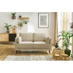 Canapé Droit Fixe BOBOCHIC - Canapé Droit Fixe 2 Places MONTMARTRE Beige - Beige 10 Canapé Droit Fixe BOBOCHIC - Canapé Droit Fixe 2 Places MONTMARTRE Beige - Beige -BOBOCHIC Soldes 2022 53528572 4