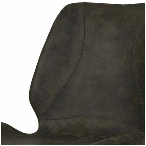 Chaise Et Fauteuil De Table BOBOCHIC - Lot De 2 Chaises PRUNI Vintage Marron Foncé - Marron 5 Chaise Et Fauteuil De Table BOBOCHIC - Lot De 2 Chaises PRUNI Vintage Marron Foncé - Marron – Image 3