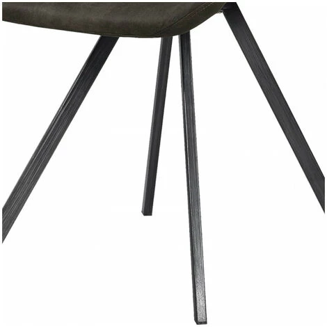 Chaise Et Fauteuil De Table BOBOCHIC - Lot De 2 Chaises PRUNI Vintage Marron Foncé - Marron 6 Chaise Et Fauteuil De Table BOBOCHIC - Lot De 2 Chaises PRUNI Vintage Marron Foncé - Marron – Image 4