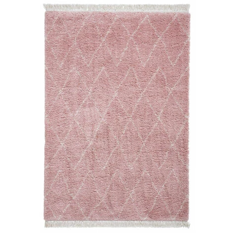 Tapis BOBOCHIC - Tapis Shaggy BERBA Motif Berbère 60x230 Crème - Crème 3 Tapis BOBOCHIC - Tapis Shaggy BERBA Motif Berbère 60x230 Crème - Crème