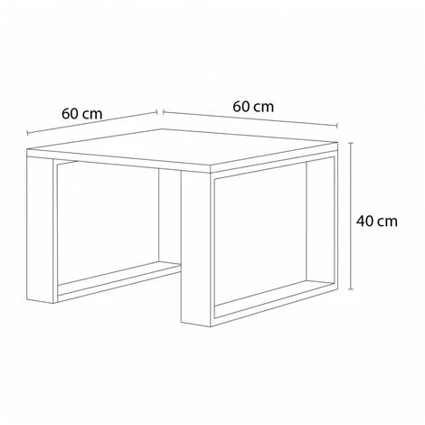 Tables Basses BOBOCHIC - Table Basse LULA Blanc - Blanc 6 Tables Basses BOBOCHIC - Table Basse LULA Blanc - Blanc – Image 4