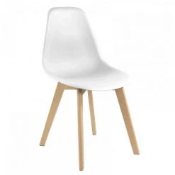 Chaise Et Fauteuil De Table BOBOCHIC - Lot De 4 Chaises De Table ENKE Blanc - Blanc