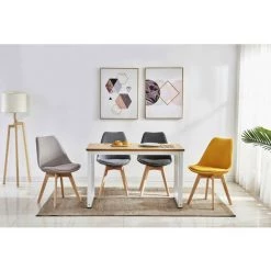 Chaise Et Fauteuil De Table BOBOCHIC - Lot De 2 Chaises De Table ARIAL Tissu Gris - Gris 10 Chaise Et Fauteuil De Table BOBOCHIC - Lot De 2 Chaises De Table ARIAL Tissu Gris - Gris -BOBOCHIC Soldes 2022 54727551 4