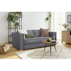 Canapé Droit Convertible BOBOCHIC - Canapé Droit Convertible ORIA Ouverture Express 140x190 Gris Anthracite - Gris Anthracite 8 Canapé Droit Convertible BOBOCHIC - Canapé Droit Convertible ORIA Ouverture Express 140x190 Gris Anthracite - Gris Anthracite -BOBOCHIC Soldes 2022 54866458 2