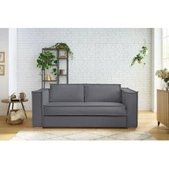 Canapé Droit Convertible BOBOCHIC - Canapé Droit Convertible ORIA Ouverture Express 140x190 Gris Anthracite - Gris Anthracite 9 Canapé Droit Convertible BOBOCHIC - Canapé Droit Convertible ORIA Ouverture Express 140x190 Gris Anthracite - Gris Anthracite -BOBOCHIC Soldes 2022 54866458 3